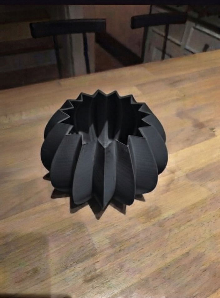 Pleated bowl vase