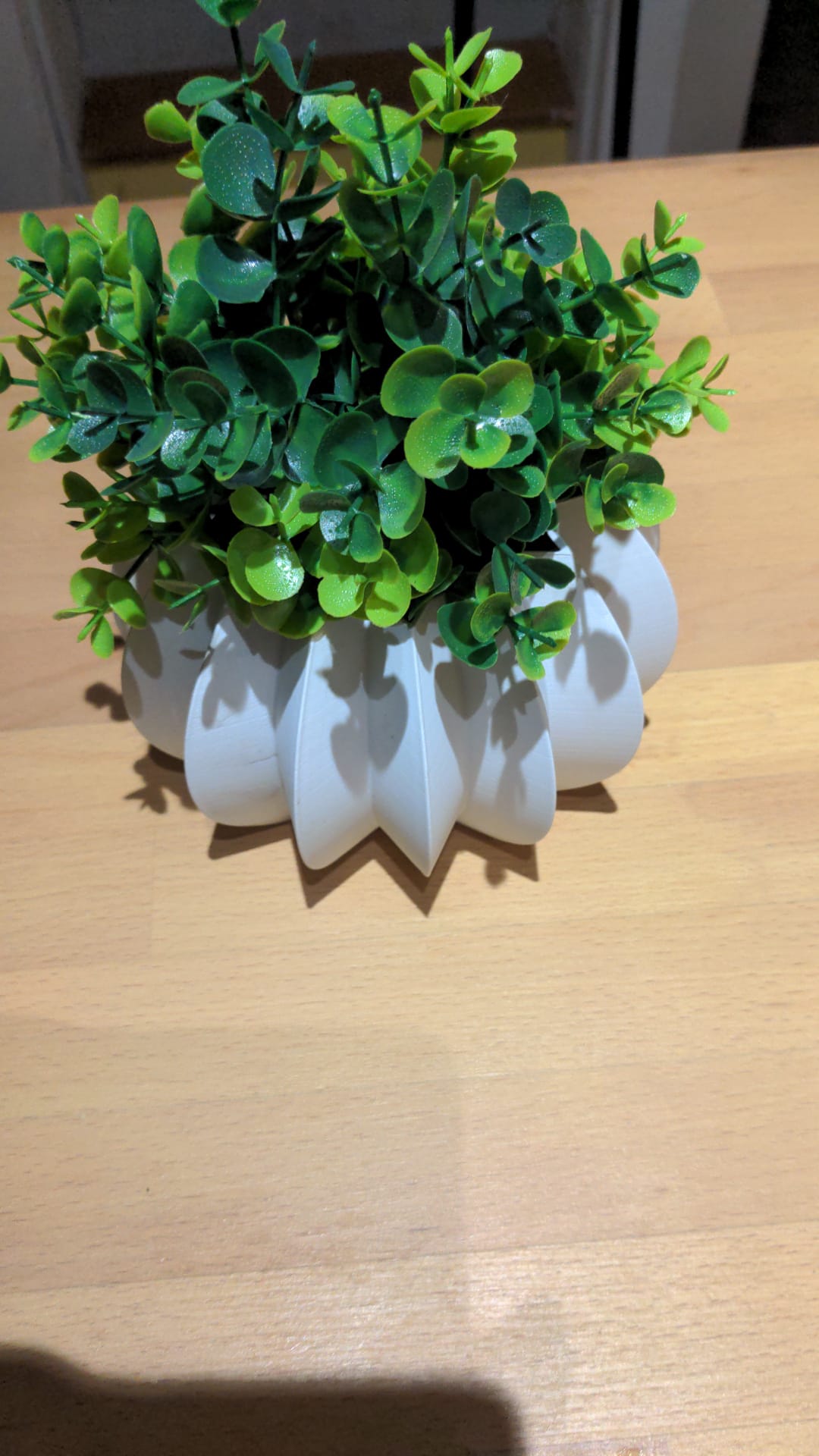 Pleated bowl vase