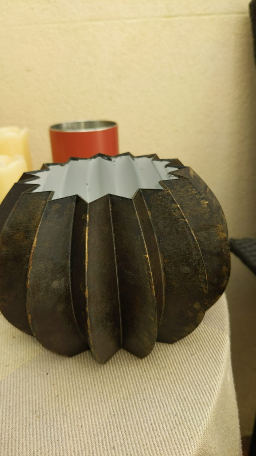 Pleated bowl vase