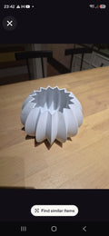 Pleated bowl vase